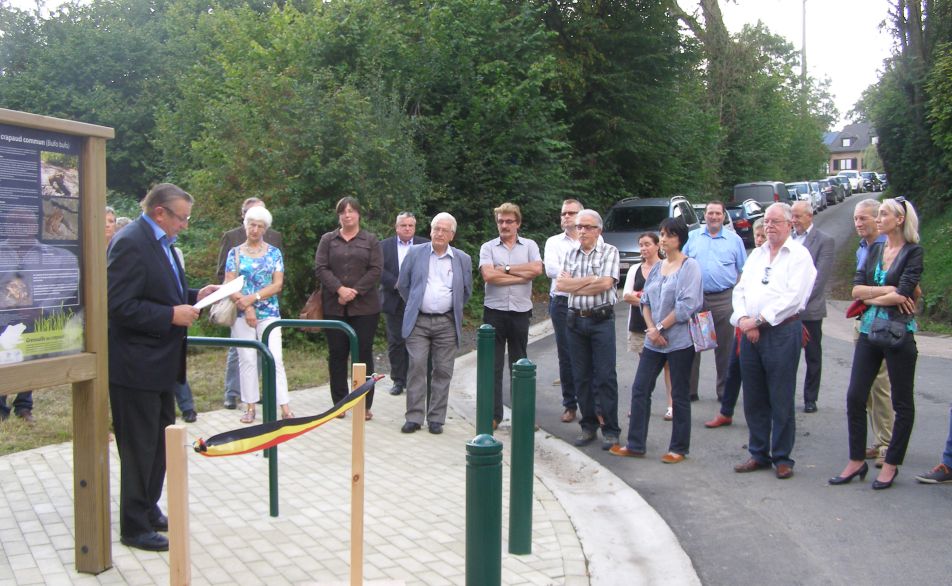 Inauguration des crapauducs à Wachiboux