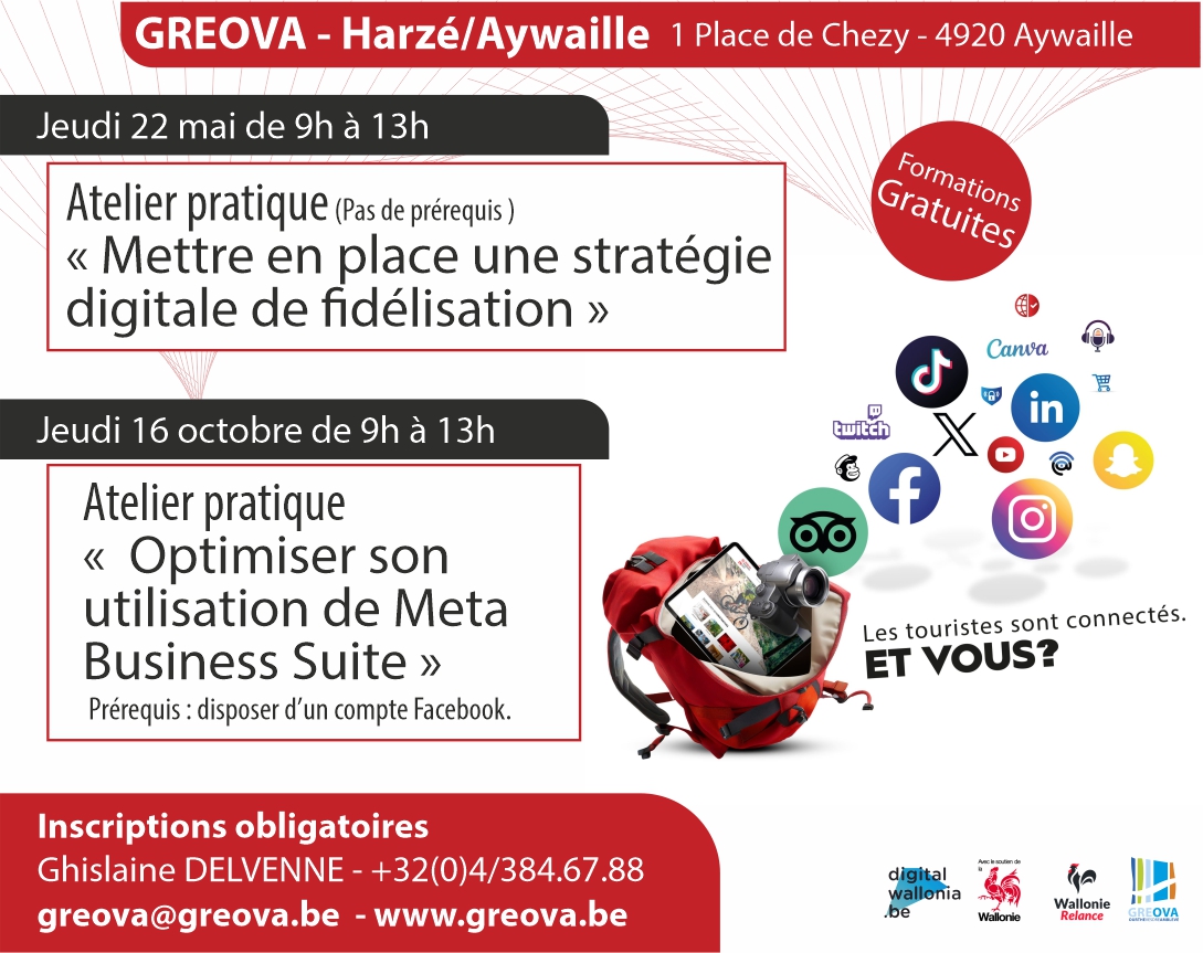 Nouvelles formations pour booster votre activité touristique  – Mon bagage Numérique
