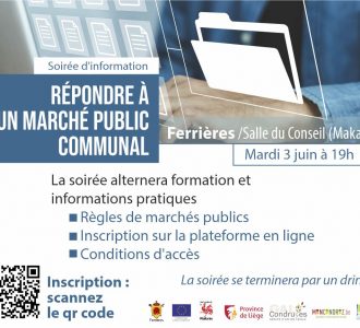 Soirée d’information : répondre à un marché public communal