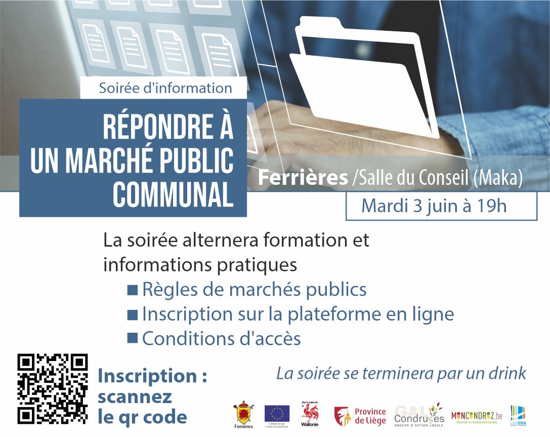 Soirée d’information : répondre à un marché public communal