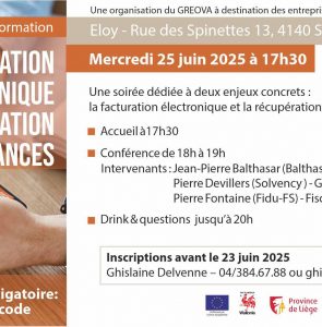 Soirée d’information : Facturation électronique & récupération de créances