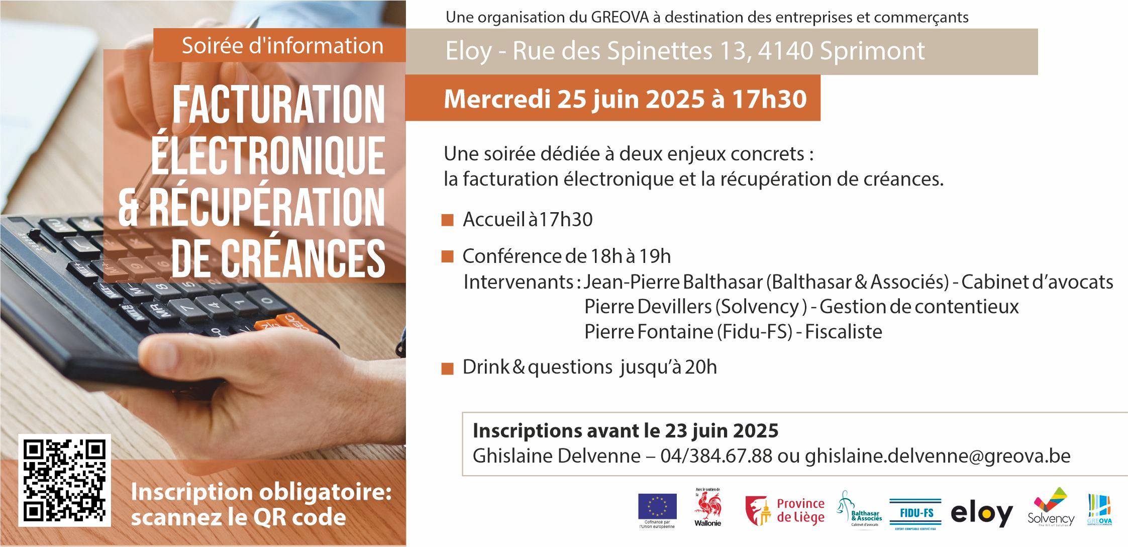 Soirée d’information : Facturation électronique & récupération de créances