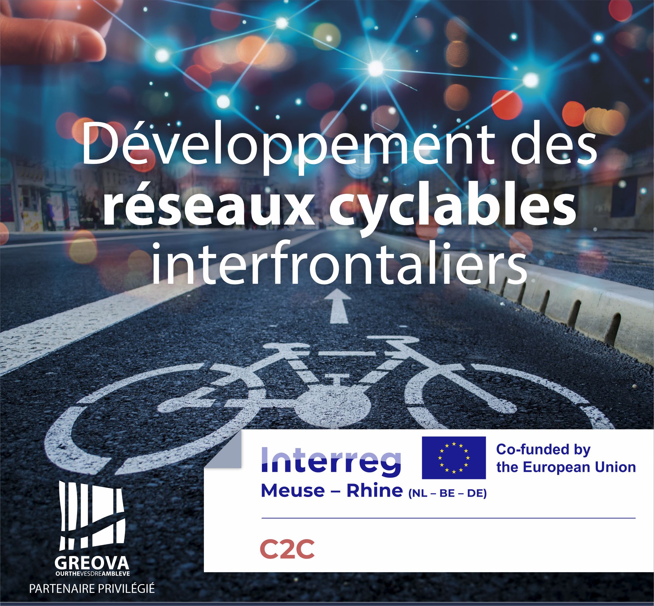 Développement des réseaux cyclables interfrontaliers (Interreg – C2C)