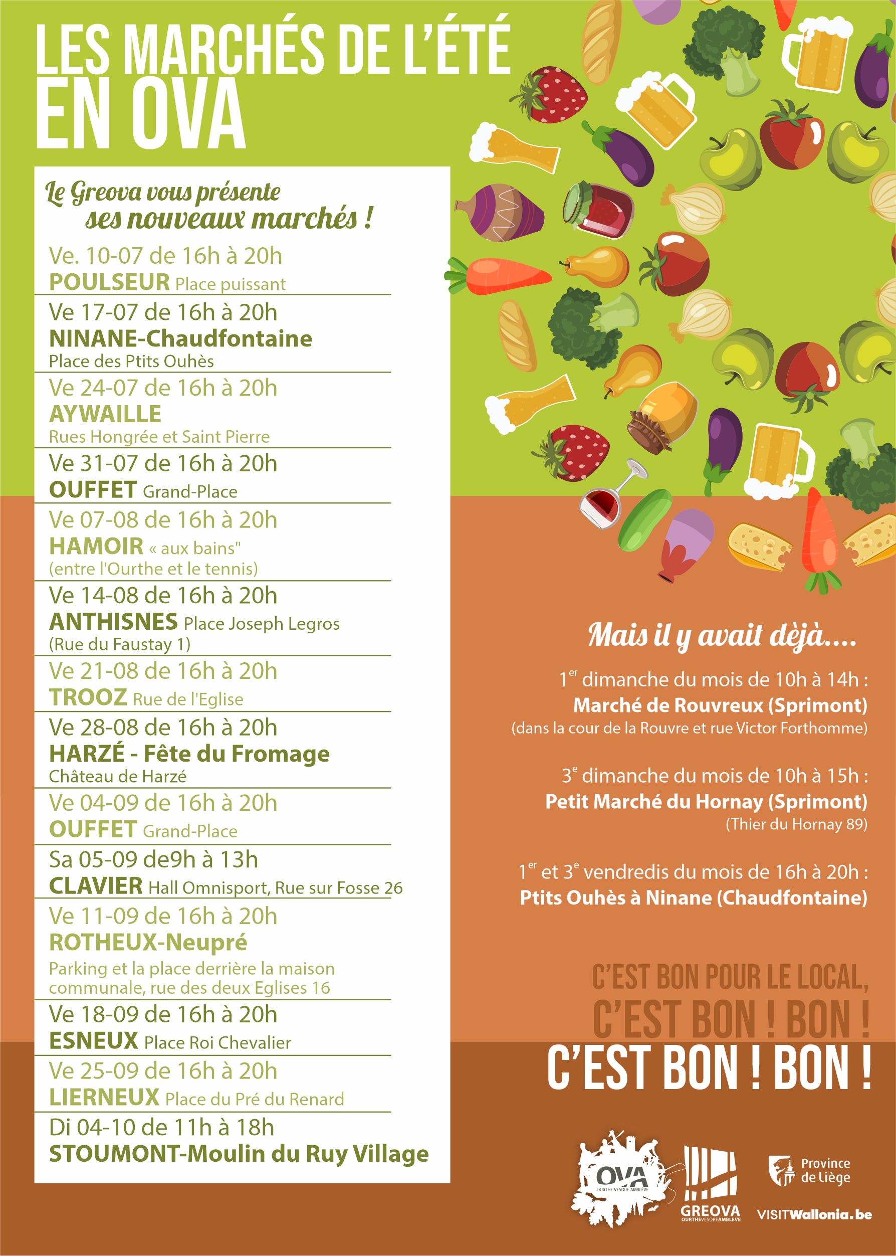 Les marchés de l&rsquo;été en OVA